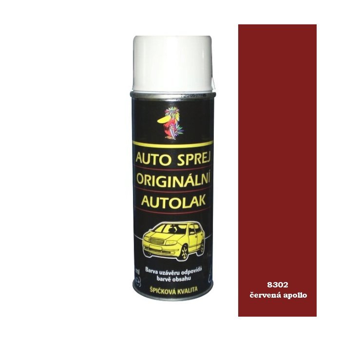 rôzne ŠKODA 8302 Autolak červená apollo 200ml