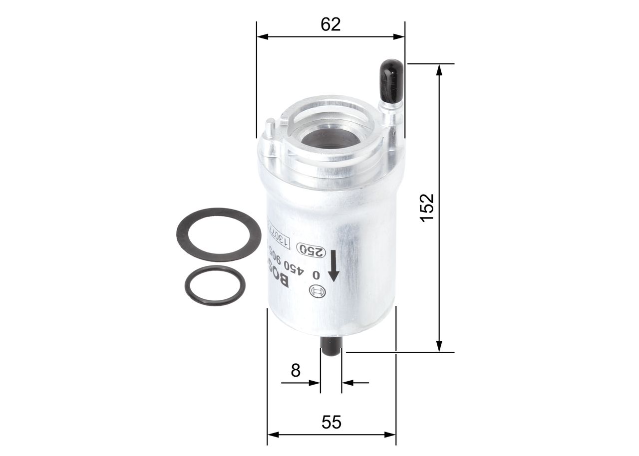 BOSCH Palivový filter 0 450 905 925 BOSCH Palivový filter 0 450 905 925