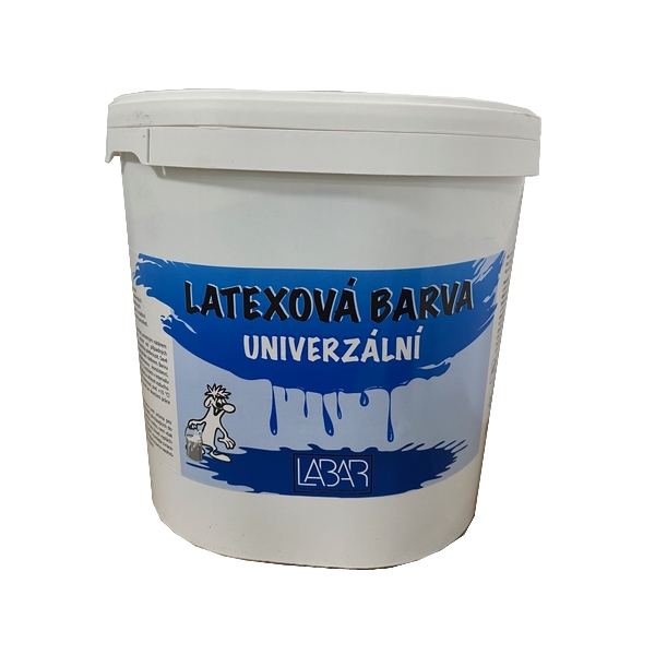 Latexová farba 5kg biela/čierna - biely