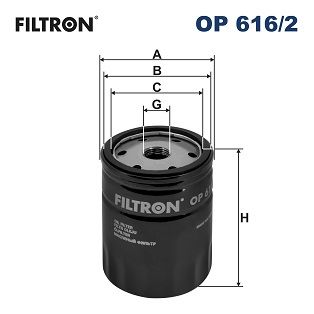 FILTRON Olejový filter OP616/2
