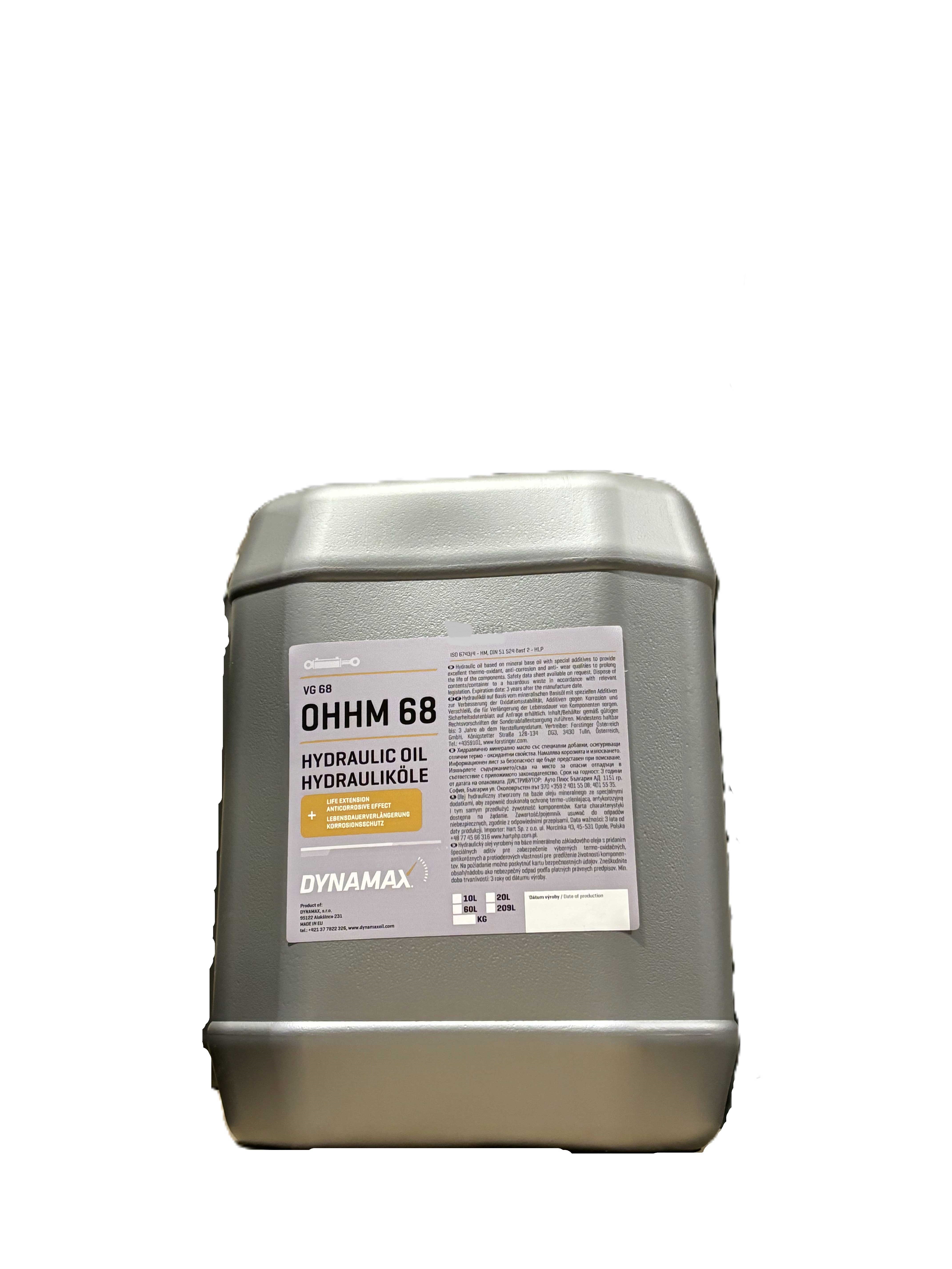 DYNAMAX OHHM 68 / 10 L DYNAMAX OHHM 68 / 10 L