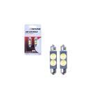 4CARS HQ sada LED žiaroviek T11X/41MM 2X0.5W HP biela