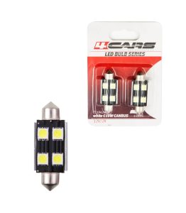 4CARS LED ŽIAROVKA 4LED 12V FESTOON CANBUS 5050SMD