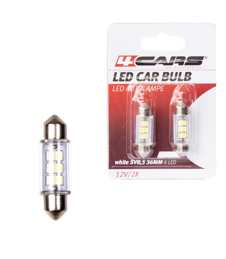 4CARS LED ŽIAROVKA 6LED 12V SV8