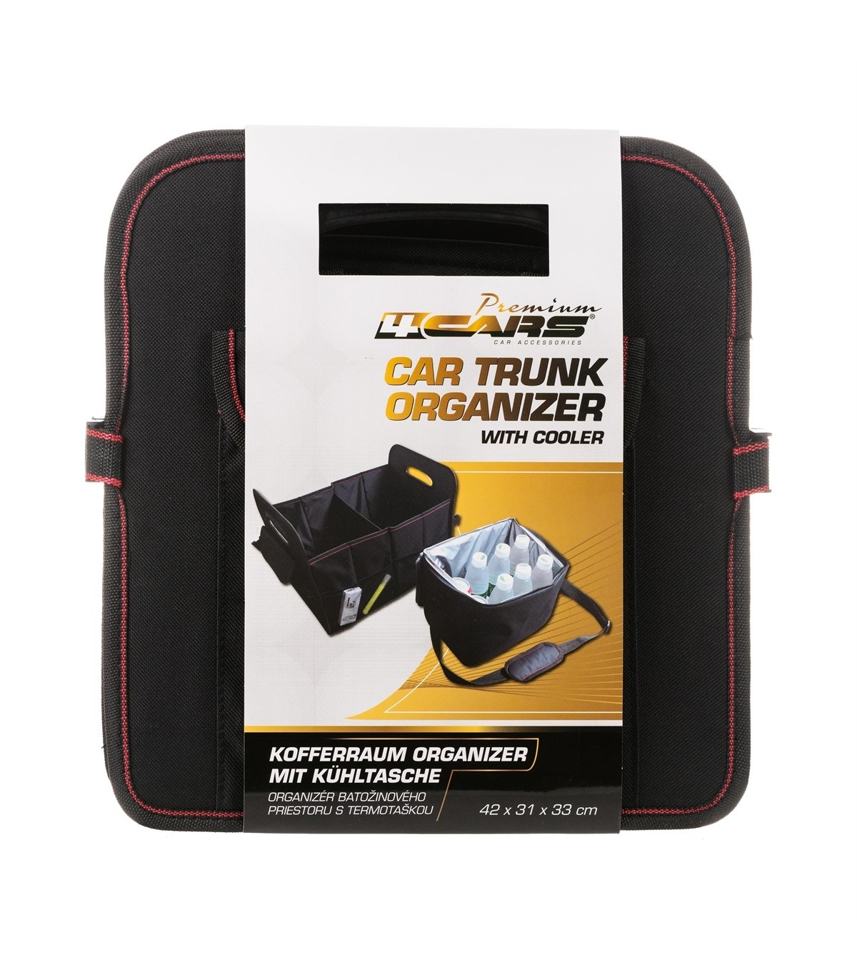 4CARS Organizér batožinového priestoru s termotaškou 42x31x33 cm 4CARS Organizér batožinového priestoru s termotaškou 42x31x33 cm