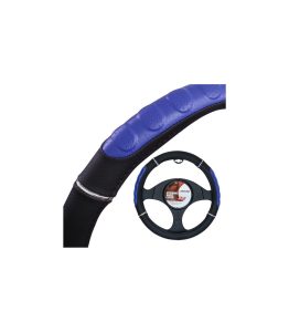 4CARS POŤAH VOLANTU 37-39CM modrý