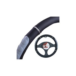 4CARS POŤAH VOLANTU 37-39CM sivý