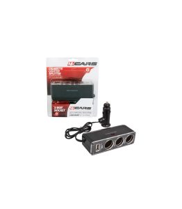 4CARS ROZTROJKA ZAPAĽOVAČA 12/24V S USB Č.1