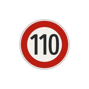 4CARS Samolepiaca značka rýchlosti 110 s priemerom 150mm 2. trieda