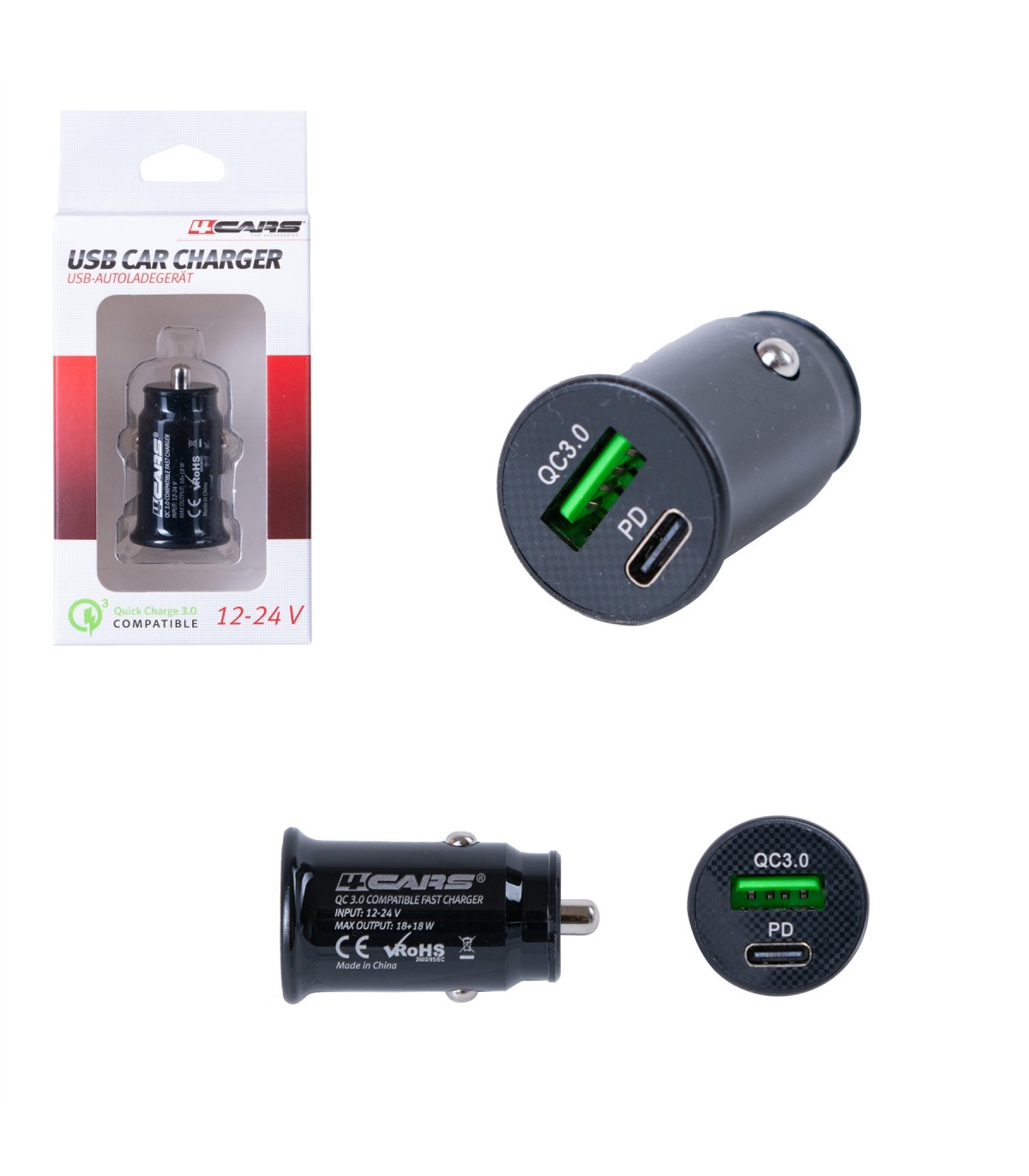 4CARS USB nabíjačka do auta 4CARS USB nabíjačka do auta