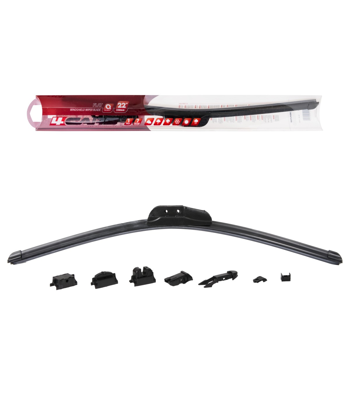 4CARS stierac FLAT Multi Clip 530mm 4CARS stierac FLAT Multi Clip 530mm