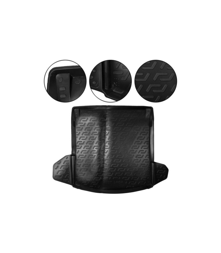 Gumená 3D vanička so zvýšeným okrajom do batožinového priestoru SKODA FABIA II HATCBACK