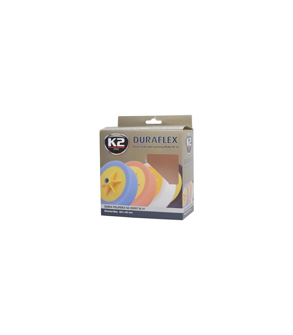 K2 DURAFLEX leštiaca hubka s možnosťou úchytu 150 x 50 mm ORANŽOVÁ K2 DURAFLEX leštiaca hubka s možnosťou úchytu 150 x 50 mm ORANŽOVÁ