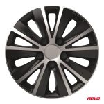 Puklice Rapide 15” čierno - strieborná sada 4ks COLOR BOX – Obrázok 2