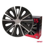 Puklice Rapide 15” čierno - strieborná sada 4ks COLOR BOX – Obrázok 3
