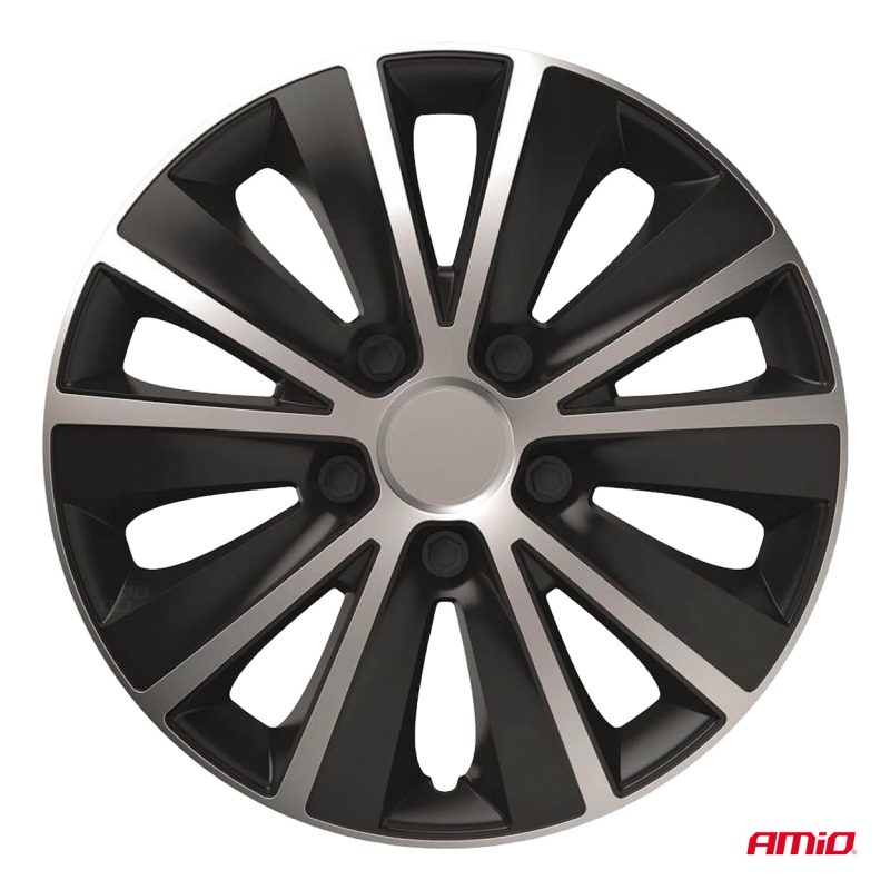 Puklice Rapide 16” čierno - strieborná sada 4ks COLOR BOX – Obrázok 2