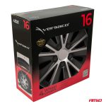 Puklice Rapide 16” čierno - strieborná sada 4ks COLOR BOX – Obrázok 4