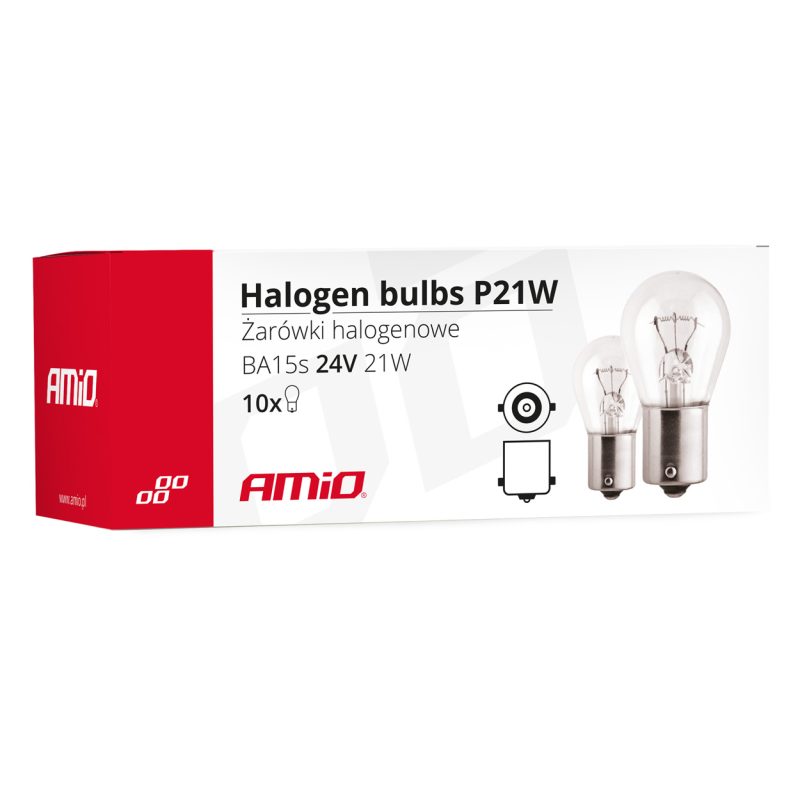 Halogénové žiarovky P21W BA15s 24V 10ks – Obrázok 3