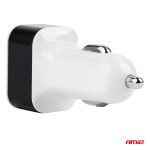 Autonabíjačka mobilného telefónu s 3xUSB biela PCH-03 – Obrázok 3