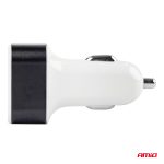 Autonabíjačka mobilného telefónu s 3xUSB biela PCH-03 – Obrázok 4