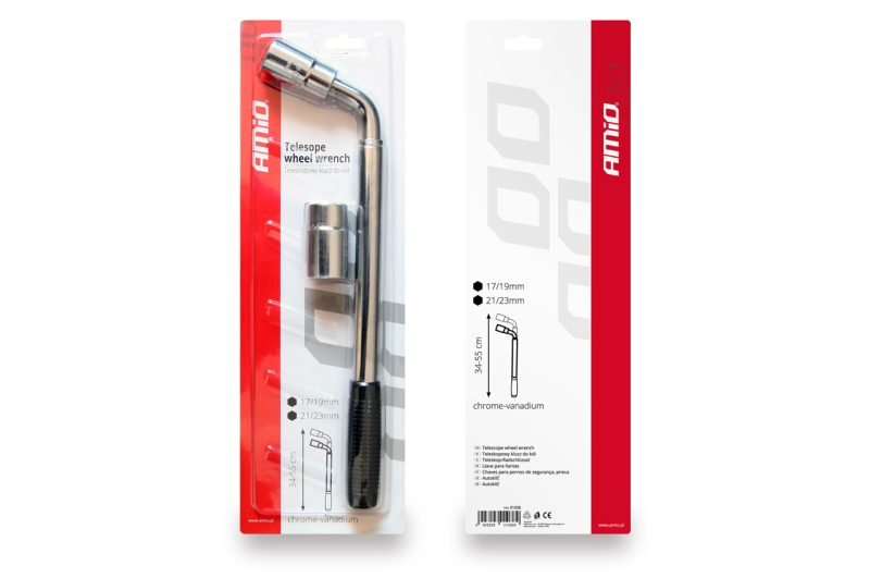 Kľúč na kolesá teleskopický TWW-17/19mm 21/23mm AMiO-01038 – Obrázok 8