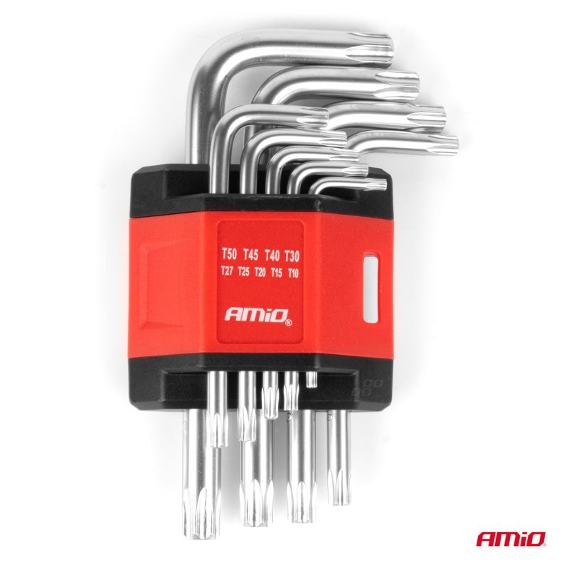 Torx kľúče CRV 9ks AMIO-01040 – Obrázok 2