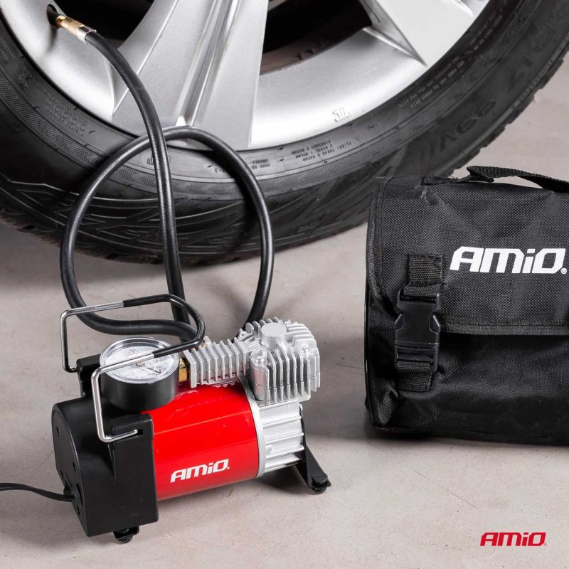 Kompresor do auta kovový 12V HQ, Acomp-03 AMiO-01135 – Obrázok 3