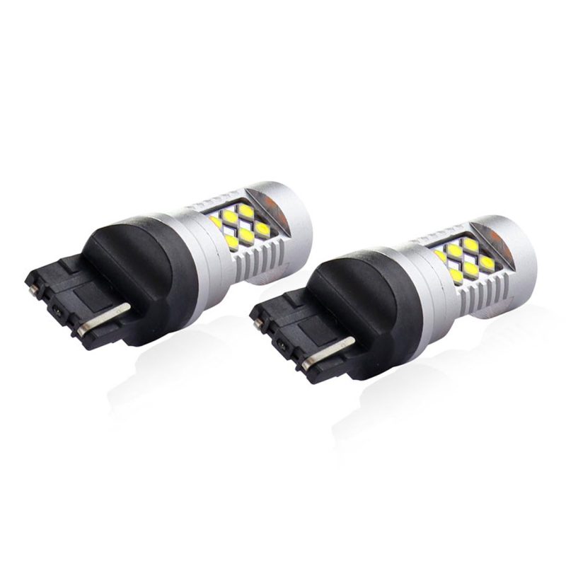 LED žiarovky CANBUS 3030 24SMD T20 7440 W21W White 12V/24V – Obrázok 3