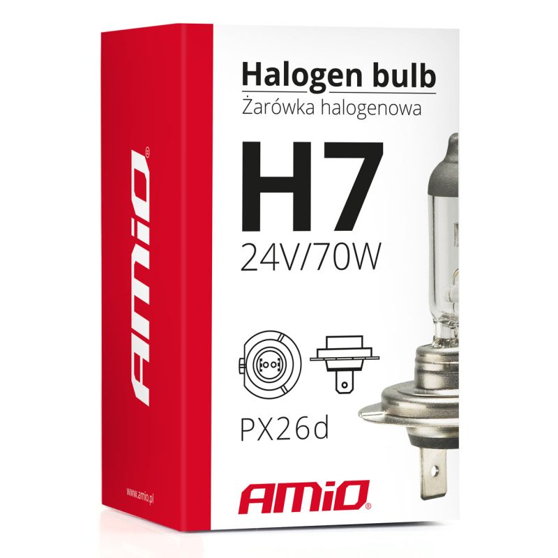 Halogénová žiarovka H7 24V 70W UV filter (E8) – Obrázok 5