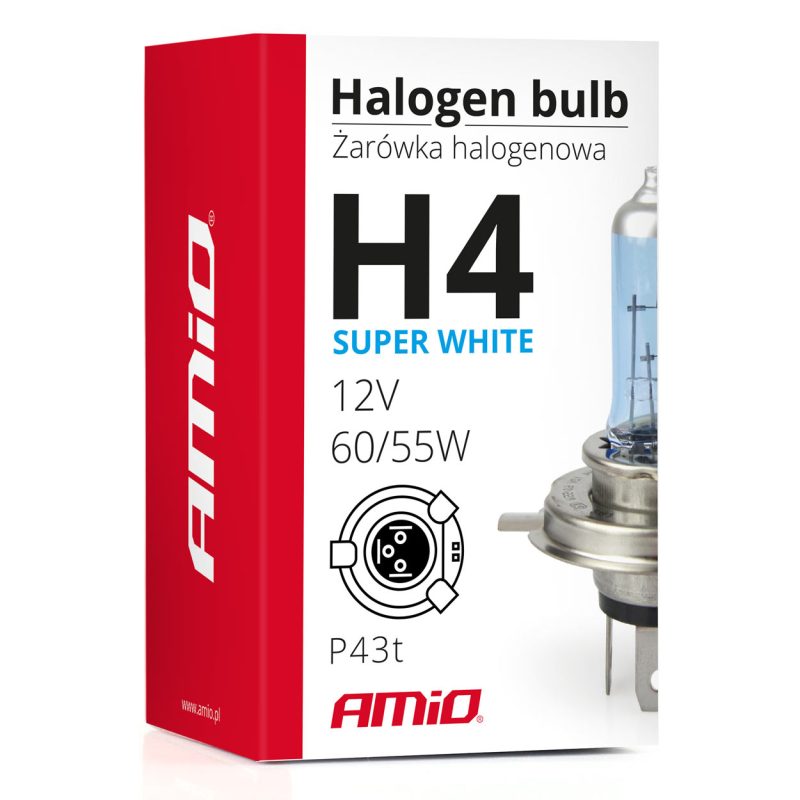 Halogénová žiarovka H4 12V 60/55W UV filter (E8) Super White – Obrázok 4