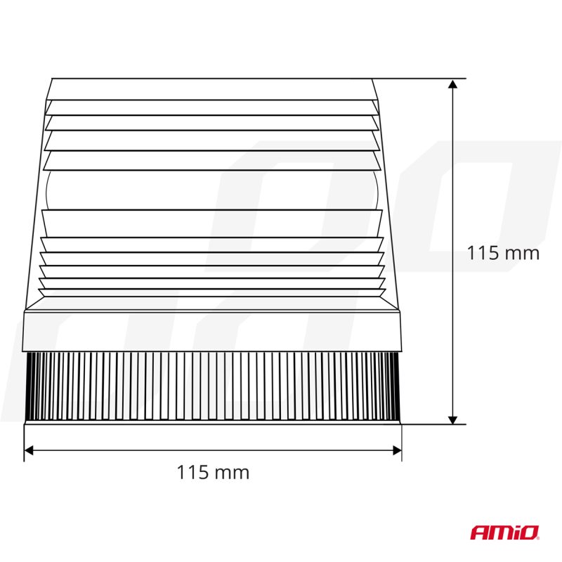 Stroboskopový LED maják AMIO-01277 – Obrázok 4