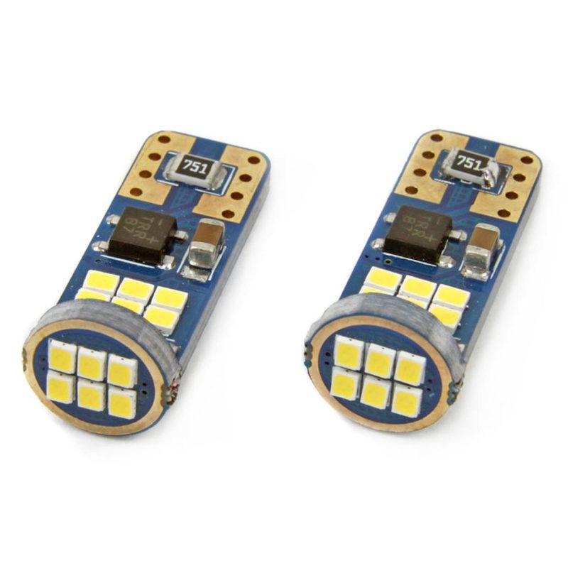 LED žiarovky CANBUS 18SMD UltraBright 2016 T10e (W5W) White 12V/24V – Obrázok 4