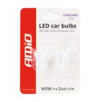 LED žiarovky CLASSIC T10 W5W 2xSMD 5730 12V – Obrázok 5