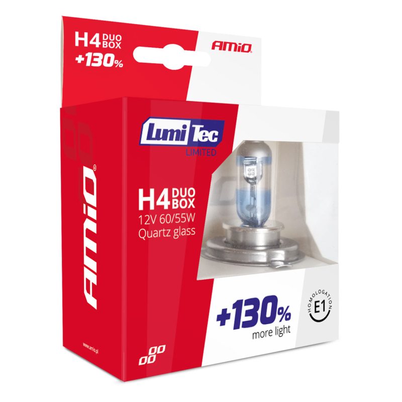 Halogénový DUO blister (2ks) H4 12V 60/55W sada LumiTec LIMITED +130% – Obrázok 5