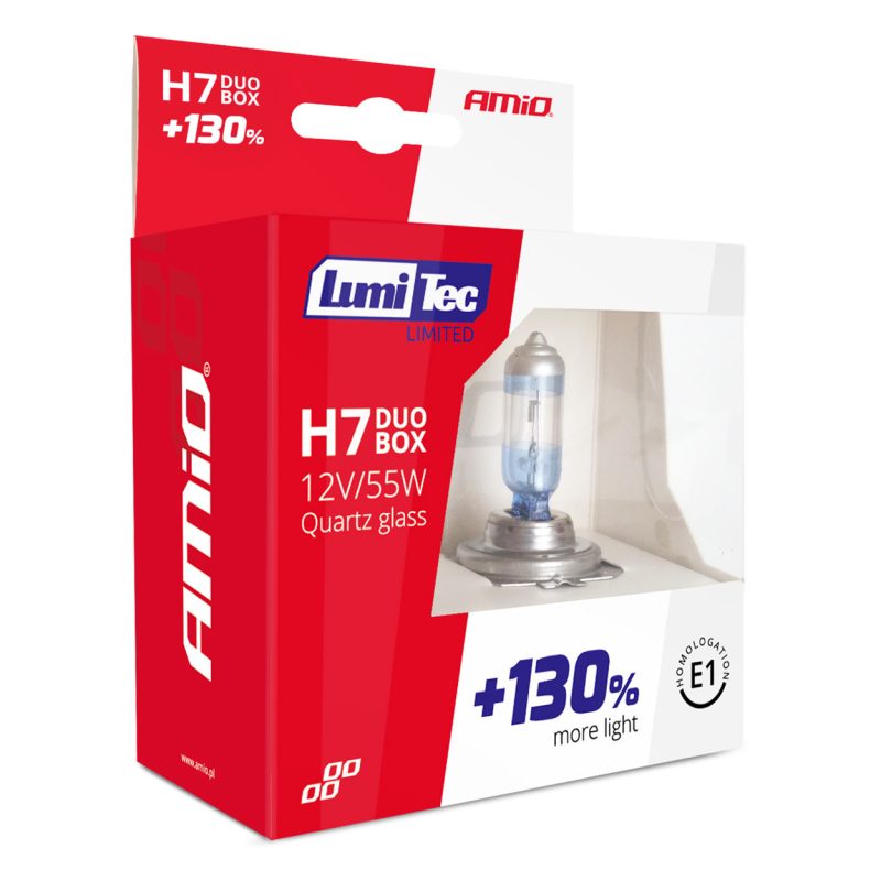 Halogénový DUO blister (2ks) H7 12V 55W sada LumiTec LIMITED +130% – Obrázok 5