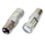 LED žiarovky CANBUS 3030 24SMD 1157 BAY15D P21/5W White 12V/24V – Obrázok 2