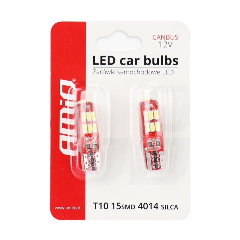 LED žiarovky CANBUS 15SMD 4014 T10e (W5W) SILCA White 12V – Obrázok 5