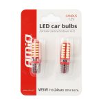LED žiarovky CANBUS 24SMD 3014 T10e (W5W) SILCA White 12V – Obrázok 5
