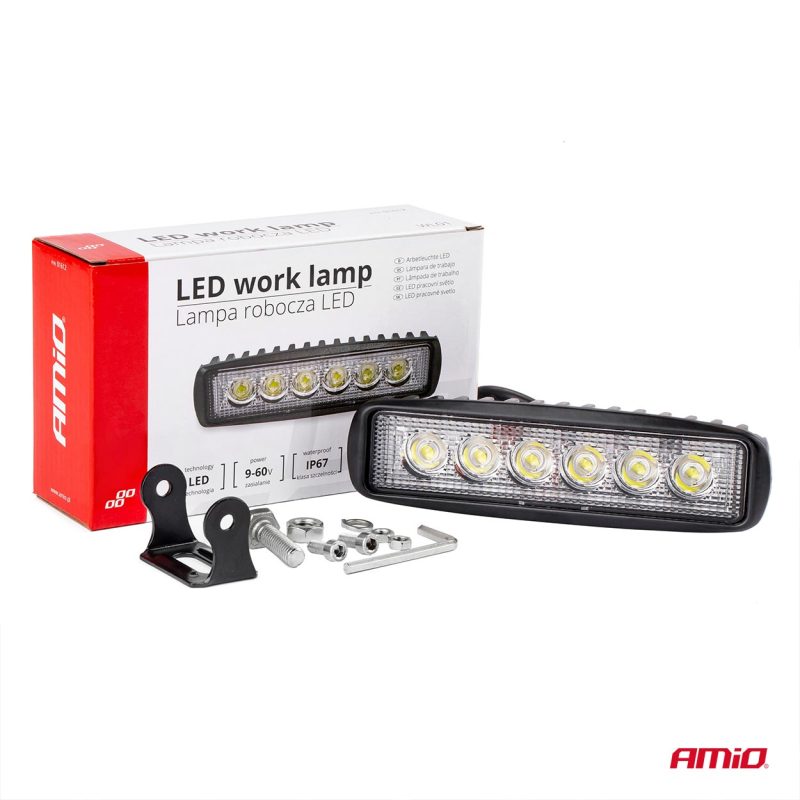 Pracovné LED svetlo AWL01 6 LED FLAT 9-60V – Obrázok 11