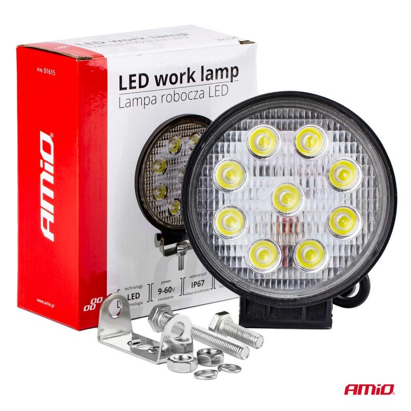 Pracovné LED svetlo AWL04 9 LED FLOOD 9-60V – Obrázok 10