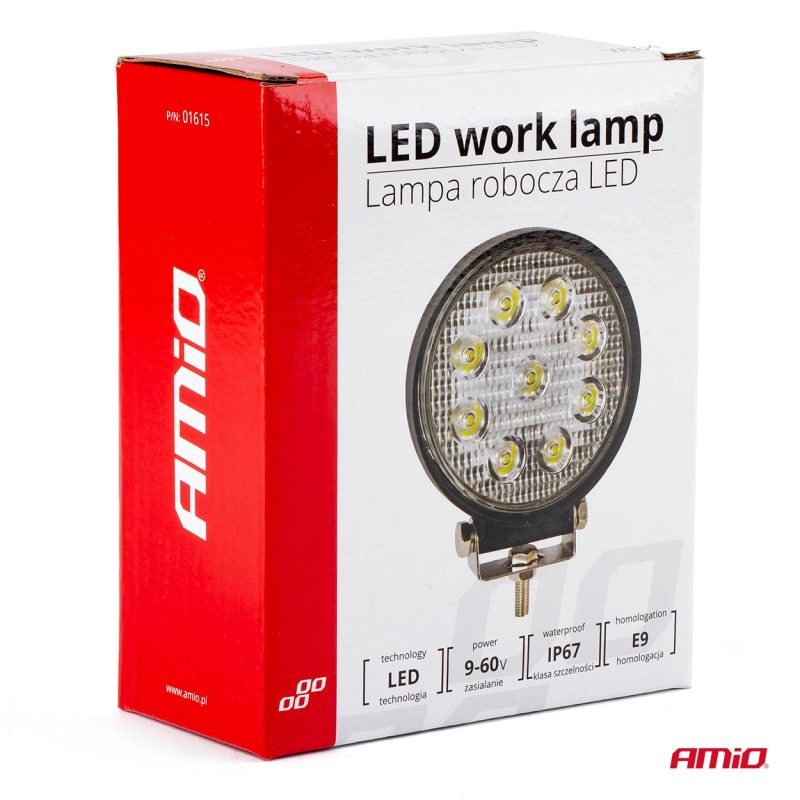 Pracovné LED svetlo AWL04 9 LED FLOOD 9-60V – Obrázok 11