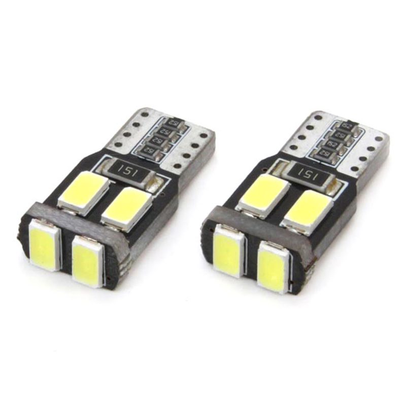 LED žiarovky CANBUS 6SMD-2 5730 T10 (W5W) White – Obrázok 4