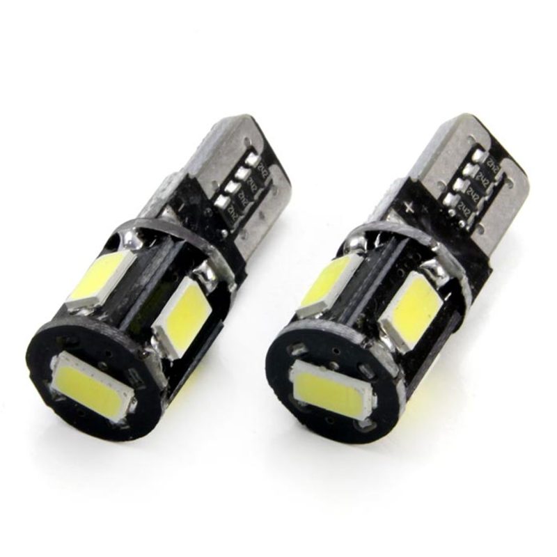 LED žiarovky CANBUS 5SMD 5730 T10 (W5W) White – Obrázok 4
