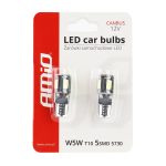 LED žiarovky CANBUS 5SMD 5730 T10 (W5W) White – Obrázok 5