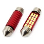 LED žiarovky CANBUS 4014 12SMD Festoon C5W C10W C3W 36mm White 12V/24V – Obrázok 2