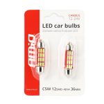 LED žiarovky CANBUS 4014 12SMD Festoon C5W C10W C3W 36mm White 12V/24V – Obrázok 3