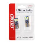 LED žiarovky CANBUS 8SMD 2835 T10e (W5W) White 12V/24V – Obrázok 5