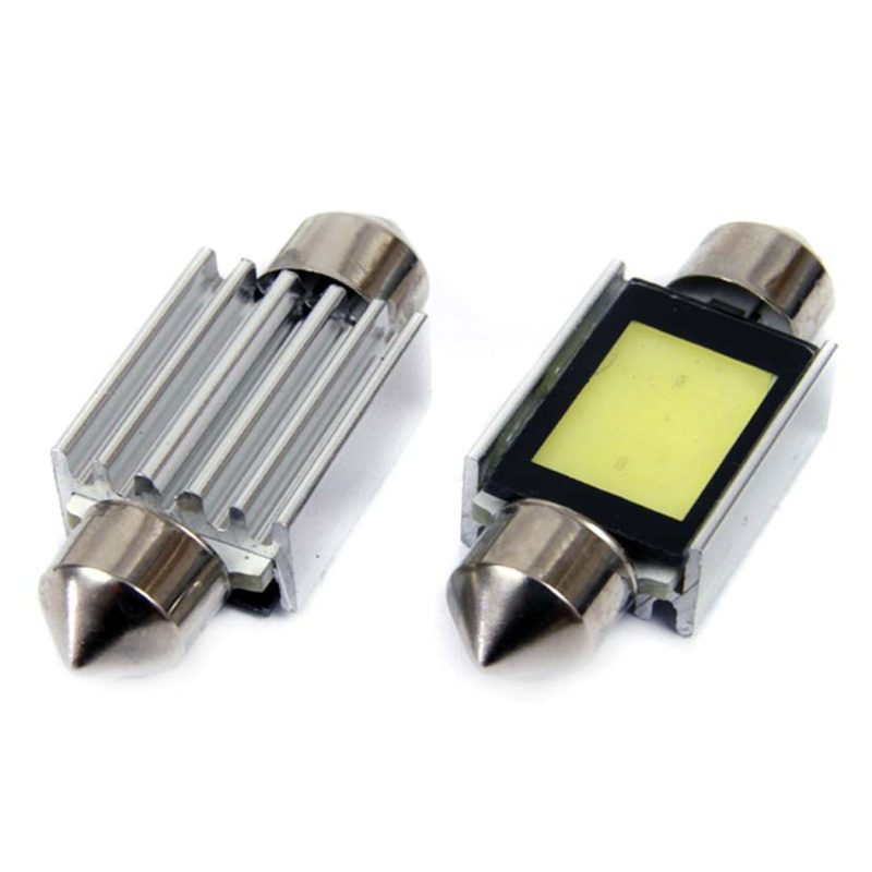 LED žiarovky CANBUS COB3 Festoon C5W C10W C3W 39mm White 12V – Obrázok 2