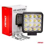 Pracovné LED svetlo 16x LED AWL05 EMC 108x108 48W FLAT 9-60V – Obrázok 10