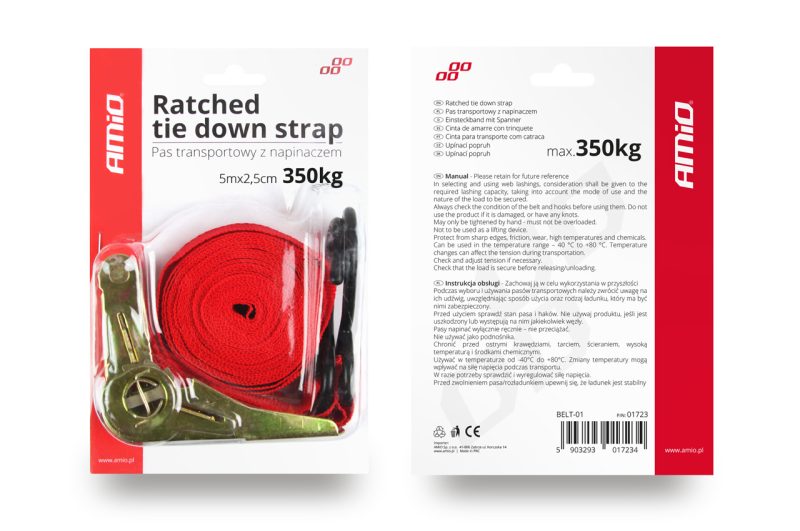 Popruh s ráčnou 350kg 25mm 5m BELT-01 – Obrázok 9